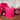 Rustic Pillar Candle Fuchsia 100x100mm - Bumble Living