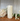 Leaf Pattern Macon Cream Pillar Candle 64 h - Bumble Living
