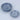 Set of two navy ceramic trinket dishes by Gisela Graham, featuring a dash pattern, ideal for jewelry or small accessories.