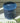 Rustic Pillar Candle Inky Blue 100x100mm - Bumble Living