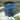 Rustic Inky Blue pillar candle by Grand Illusions, 100x100mm, featuring textured, handcrafted design in a natural style.