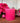Rustic Pillar Candle Fuchsia 100x100mm