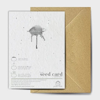 Plantable birthday greeting card from The Seed Card Company featuring a Fine Craft Ale design, made from eco-friendly materials.