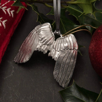 Angel Wings Pewter Decoration - Bumble Living