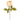 Cream-colored artificial rose almond stem from Oaktree UK, showcasing realistic petals and green foliage on a single stem.
