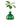 Emerald green glass avocado-shaped vase by ILEX STUDIO with smooth, glossy surface and decorative design.