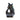 Black Lustre Original Gluggle Jug XL from The Gluggle Jug Factory with a glossy black finish and traditional design.