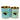 Set of two Bonavento medium storage tins by Rex B2B, metal containers with lids for kitchen organization and storage.