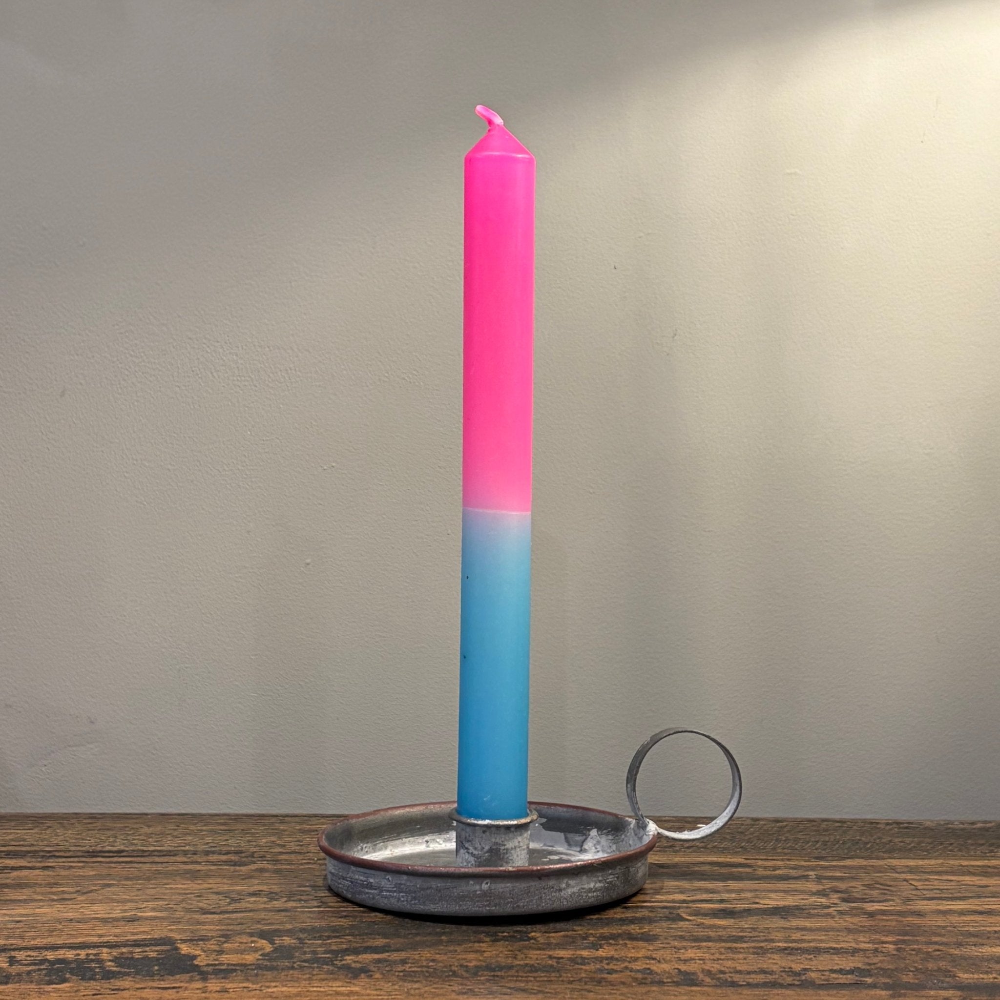 Bubblegum Dip Dye Dinner Candle - Bumble Living