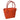 Coral tote bag from Basket Basket's Camille collection, featuring spacious design and sturdy handles for everyday use.