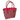 Multicolour pink tote bag by Basket Basket with spacious interior and short handles, perfect for casual and everyday use.