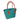 Camille teal tote bag from Basket Basket, stylish and spacious tote bags made of durable material, with handles for easy carrying.