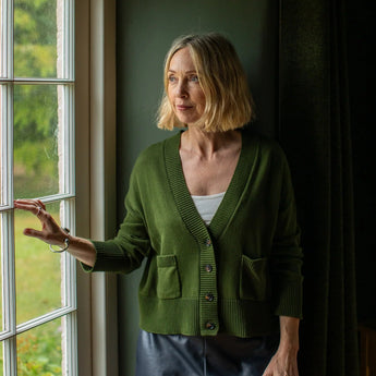 Chalk UK Andrea Cardigan Green - Bumble Living