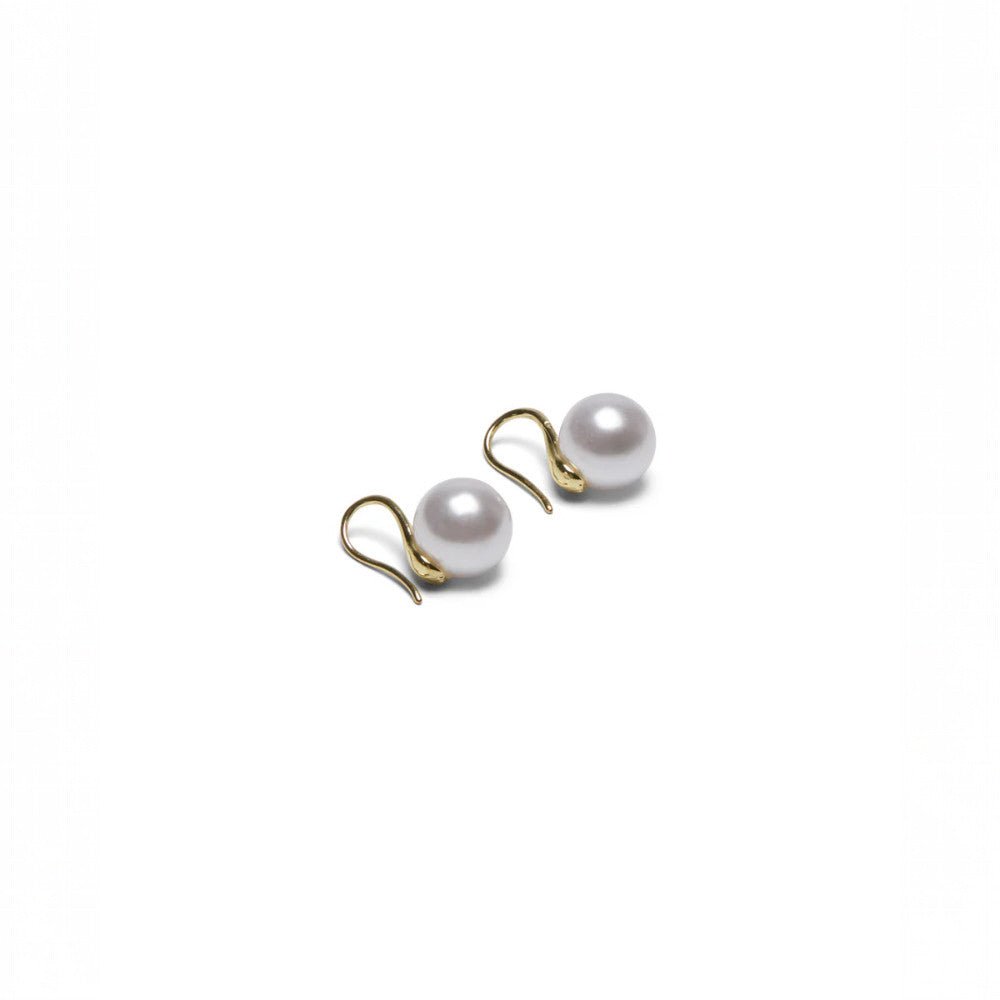 Chalk UK Cambridge Pull Through Ball Earrings - Pearl - Bumble Living