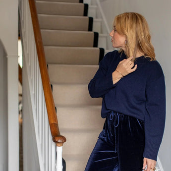 Chalk UK Devon Women's Jumper- Navy - Bumble Living