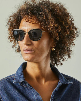 Chalk UK Paris sunglasses with round frames and dark lenses, stylish eyewear by CHALK.
