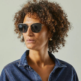 Chalk UK Paris sunglasses with round frames and dark lenses, stylish eyewear by CHALK.