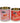 Set of two Rex B2B cherry-shaped medium storage tins with lids, perfect for kitchen organization and storage.