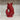 Large cranberry Gluggle Jug by The Gluggle Jug Factory, featuring a classic design and distinctive spout.