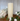 Cream rustic pillar candle by Chic Antique, 80-hour burn time, showcasing a textured, cozy design perfect for home decor.
