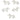 Set of 5 dog-shaped paper clips from Rex B2B, playful stationery clips resembling dogs, perfect for organizing papers.