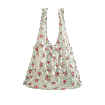 Duck Egg Blue and Rose Eco Bag from My Little Eco Bags, stylish reusable tote with eco-friendly design and vibrant color accents.