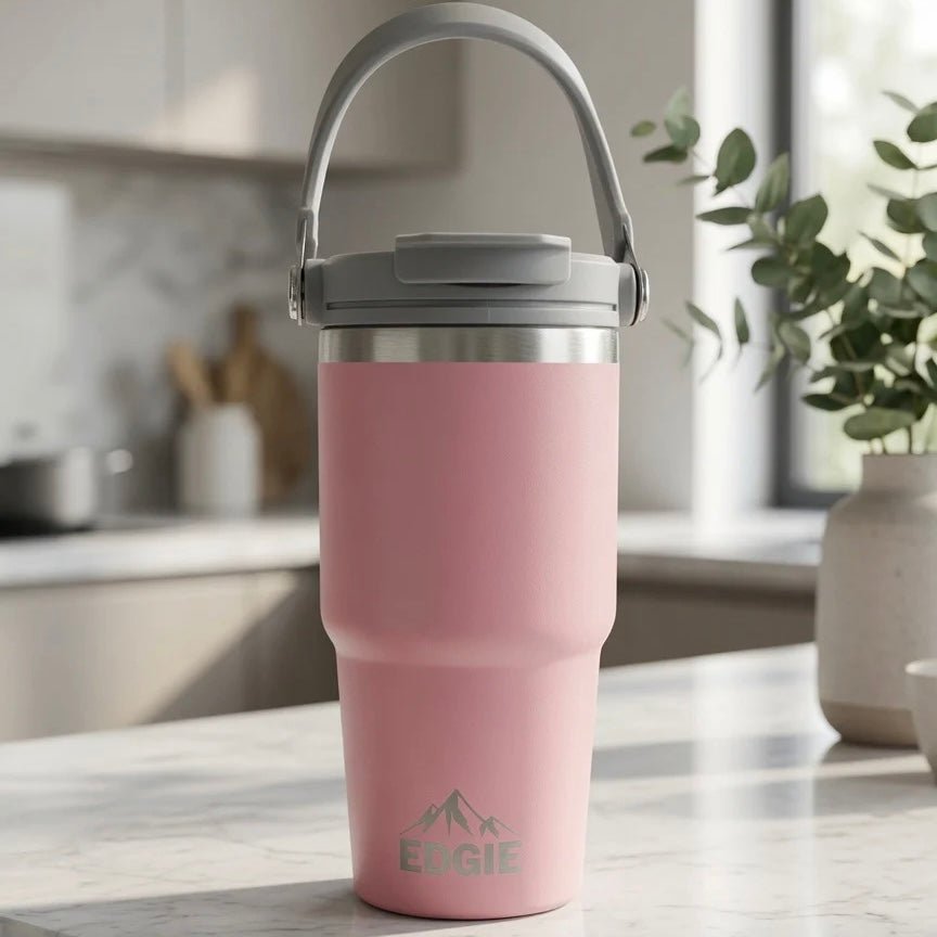 Edgie 'The Busy One' Pink Insulated Flask - Bumble Living