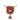 Small ginger Highland cow ornament by Aquarelle Home, featuring detailed animal design and warm color tones.