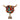 Small multicolour Highland Cow animal ornament by Aquarelle Home, featuring detailed craftsmanship and vibrant colors.