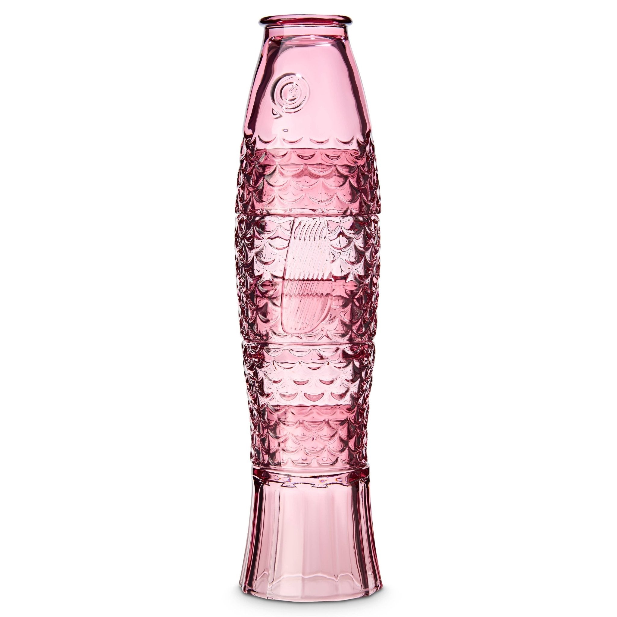 Fish Stacking Drinking Glass - Set of 4 Pink - Bumble Living