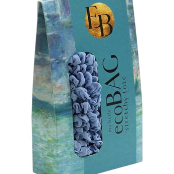 French Blue Eco Bag by My Little Eco Bags, showing a stylish, reusable cloth bag with a vibrant blue color and eco-friendly design.