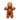 Gingerbread Man Felt Decoration - Bumble Living