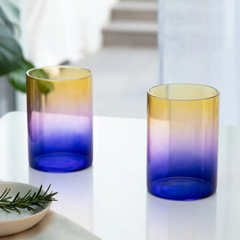 Gradient Glasses Blue, Pink & Yellow - Bumble Living
