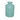 Green glass bottle vase with a stem design by Casa Verde, featuring a sleek and modern decorative shape.