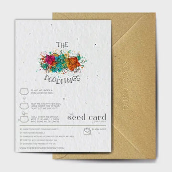 Happy Birthday Hot Stuff plantable greeting card by The Seed Card Company, featuring colorful birthday-themed design.
