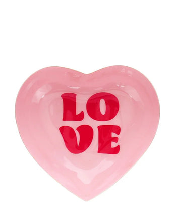 Heart - shaped enamel trinket dish - Love - Bumble Living
