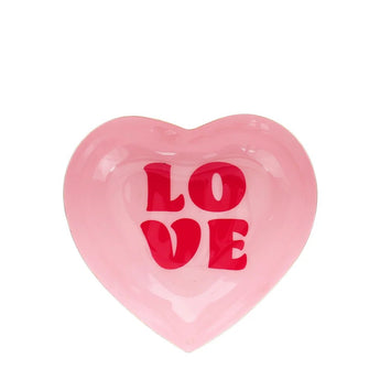 Heart - shaped enamel trinket dish - Love - Bumble Living