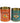 Set of two Rex B2B honey medium storage tins with vintage design, ideal for kitchen organization and food storage.