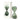 Decorative evergreen-themed hourglass ornament from Designworks Collective, measuring 15 minutes, with a clear glass and festive design.
