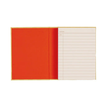 Designworks Collective How To Trick People notepad journal with white cover and black text, featuring lined pages for writing notes.
