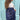Navy Chalk UK Iggy women's scarf with soft fabric and stylish design, displayed flat showcasing its pattern and texture.