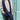 Chalk UK Iggy women's navy scarf with soft fabric and fringe details, stylish accessory for casual or formal outfits.