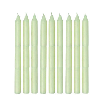 Ivory Danish Dinner Candle by Casa Verde, elegant taper candle for dining table decor.