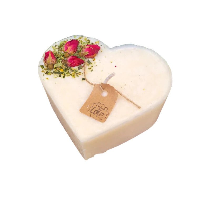 Large Heart Champagne & Roses Scented Candle - Bumble Living