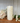 Leaf Pattern Macon Cream Pillar Candle 64 h - Bumble Living