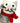 Mini Grey Cat with Scarf Felt Decoration - Bumble Living