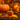 Mini Halloween pumpkin felt decoration by Amica, featuring a cute orange felt pumpkin with green stem and face details.