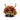 Mini Highland Cow felt decoration with grass by Amica, featuring a cute, detailed Highland Cow design on soft felt.
