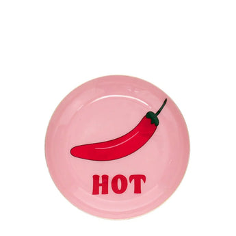 Mini round enamel trinket dish - Chilli pepper - Bumble Living
