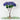Artificial Midnight Hydrangea mophead large flower stem by Lotus Imports Ltd, with dark blue, full bloom petals.